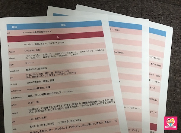 7+BILINGUALの単語集